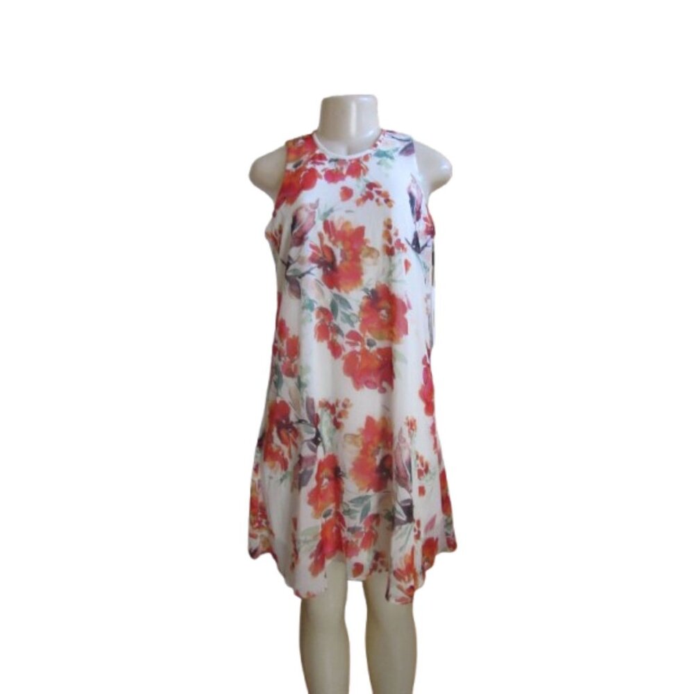 New w Tags, Calvin Klein Women's Floral Sleeveless Dress Size 4